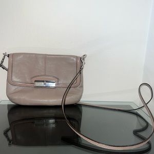 Coach Leather Crossbody Bag with Magnetic Flap